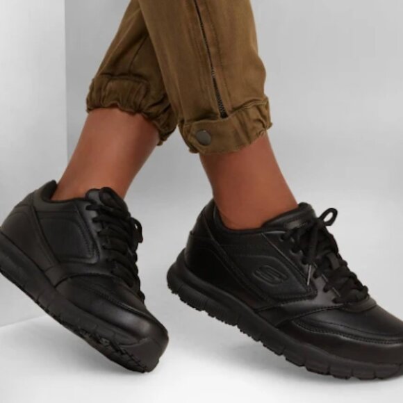 Skechers Men's/ Women's Nampa - Wyola Sneaker in Black Size 10 ( 90% New) - Picture 6 of 7